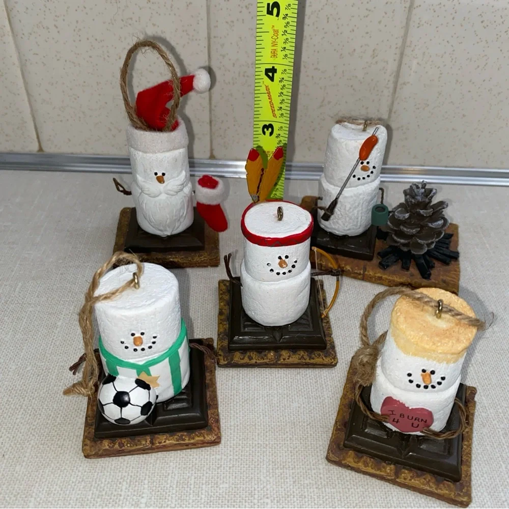 Midwest‎ Canon Falls The Original S'mores Snowman Christmas ornament Lot 5